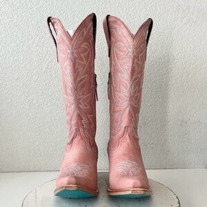 Lane SMOKESHOW Womens Cowboy Boots 7 Pink Leather Western Cowgirl
Mid-Calf Tall